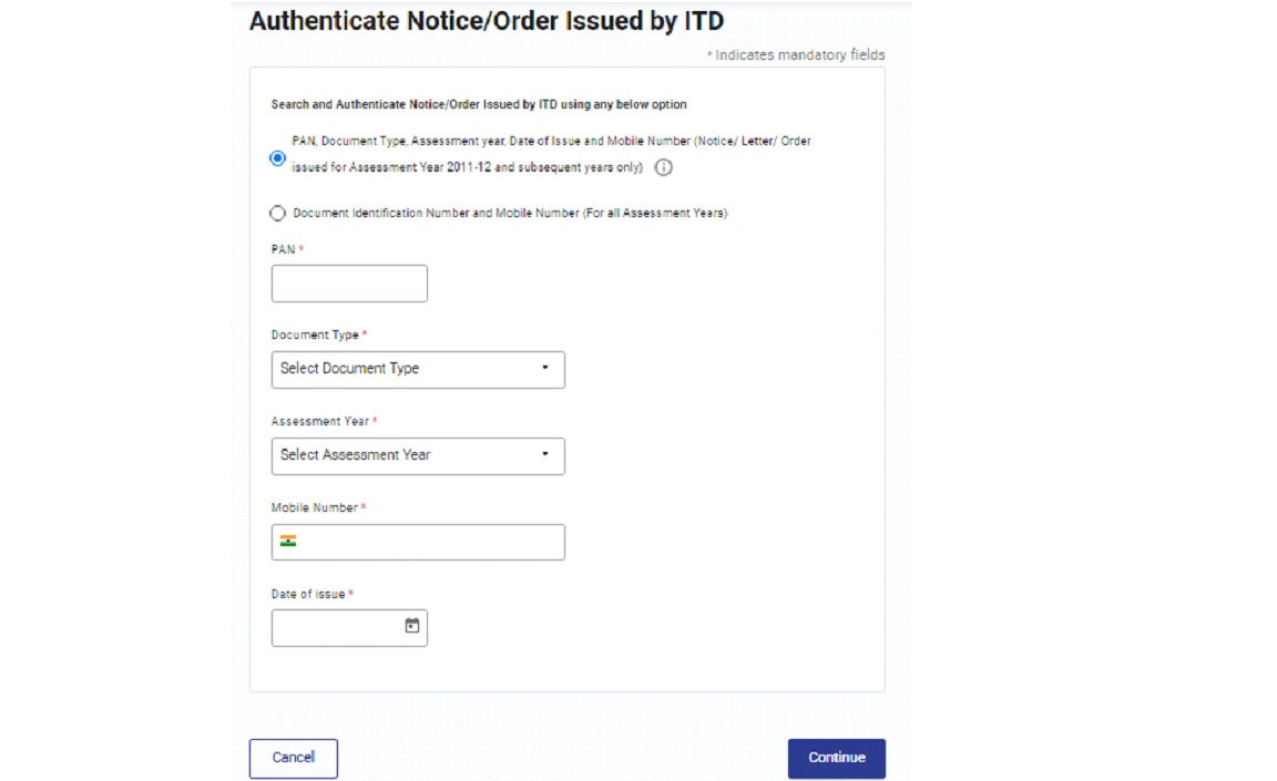 Step 2.1 PAN Details